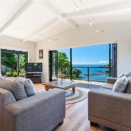 Beachfront Enclosure Bay - Waiheke Unlimited Oneroa Eksteriør bilde